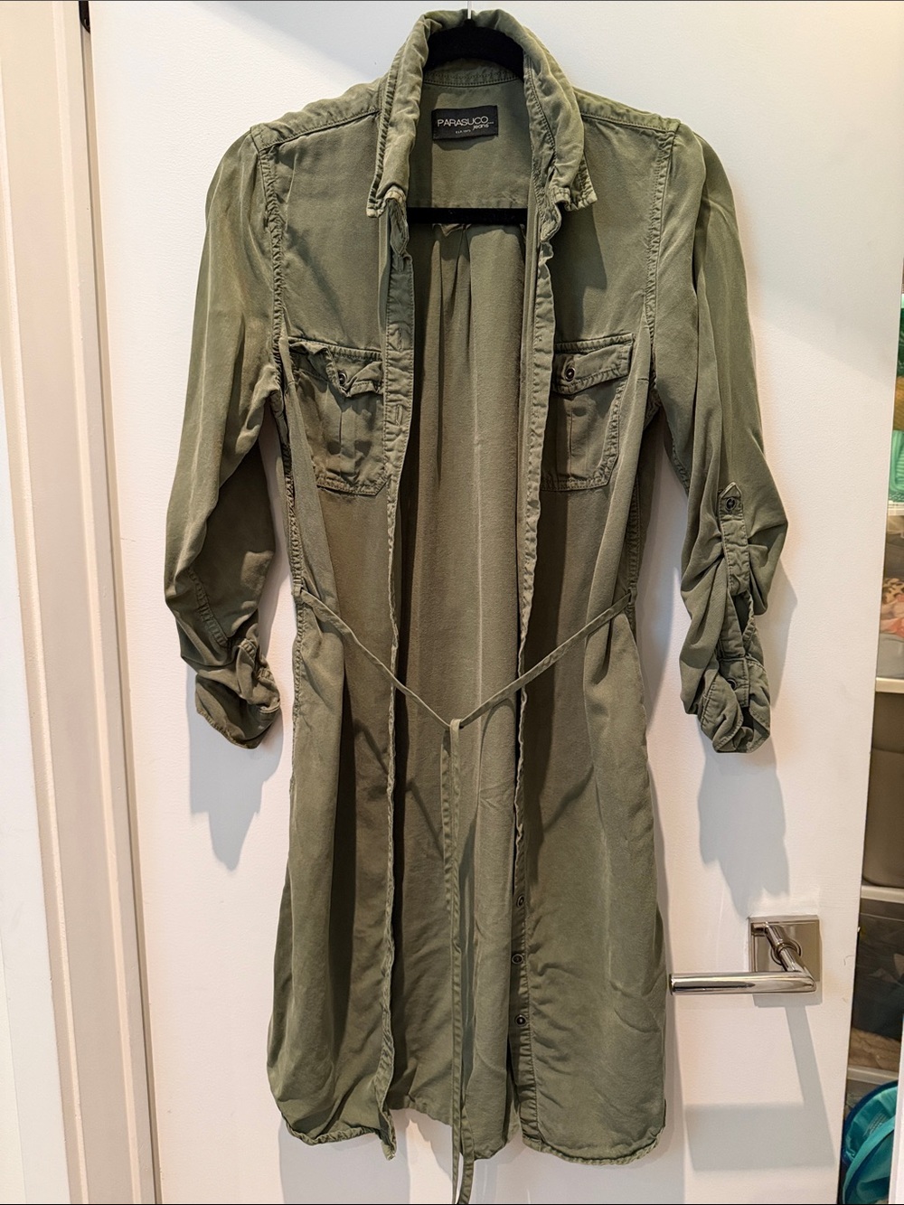 Parasuco Olive Green Utility Duster Jacket - Women's